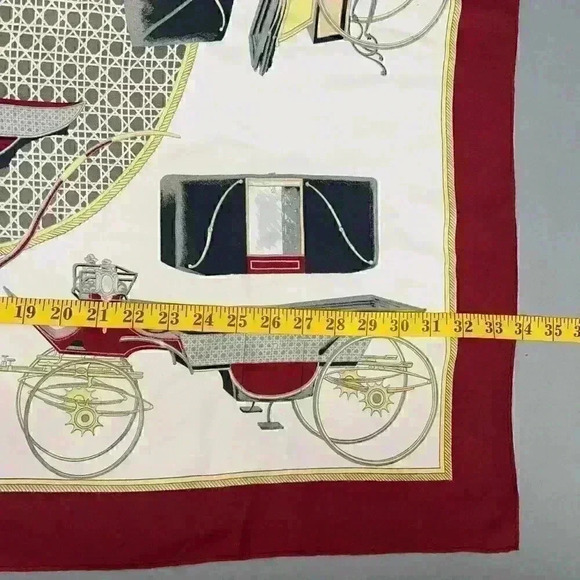 Hermes Les Voitures A Transformation Silk Scarf Vintage La Perriere Equestrian - Picture 13 of 16